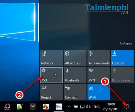 Picture 3 of How to change screen brightness on Windows 10 for laptops and PCs.