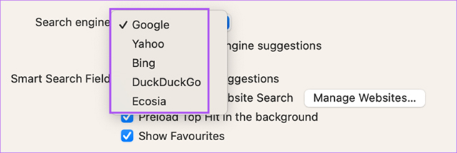 How to change search engine on Safari Picture 9