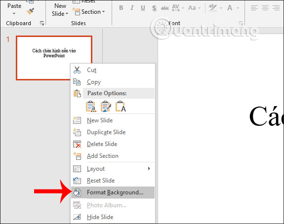 How to change slide background in PowerPoint Picture 1
