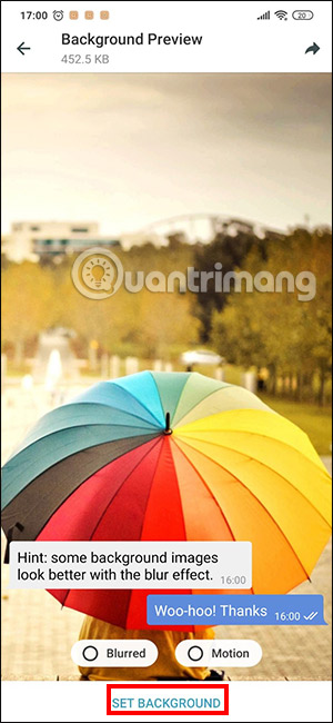 How to change Telegram wallpaper, change Telegram message font size Picture 7