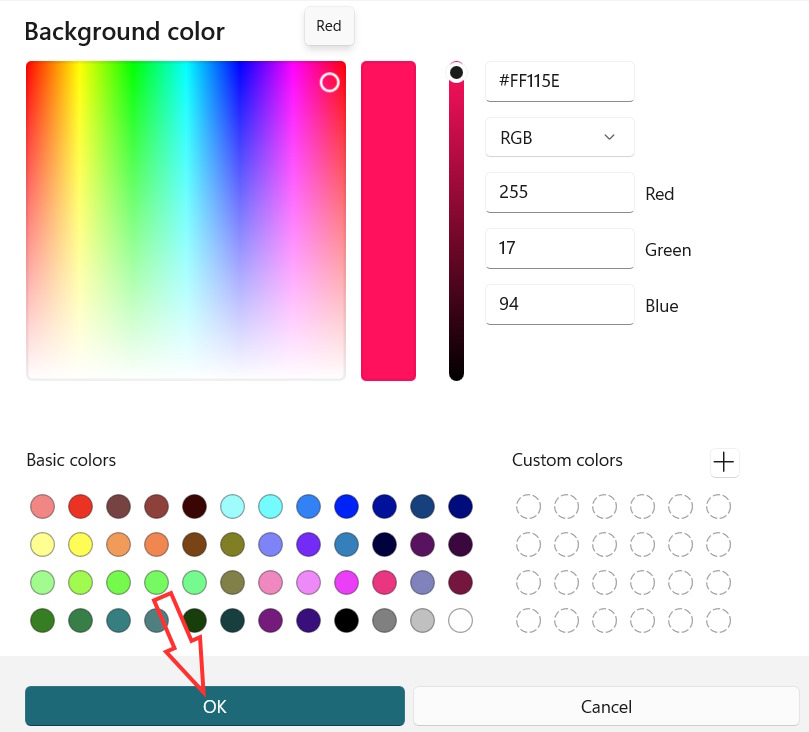 How to change the background color of an image in Paint on Windows 11 Picture 4