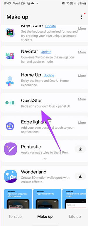 How to change the clock position on the status bar of Samsung phones Picture 1