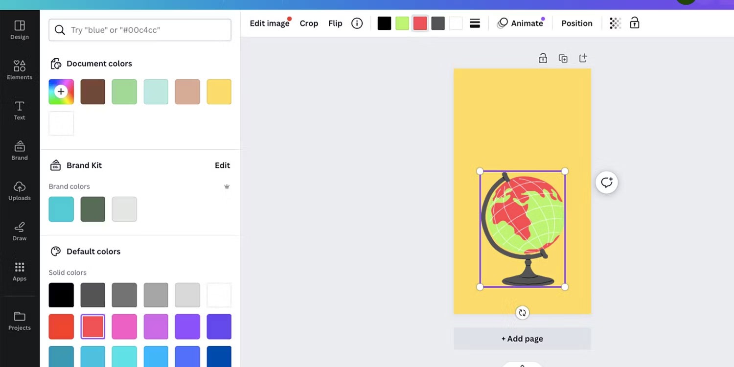 Picture 2 of How to change the color of an element in Canva