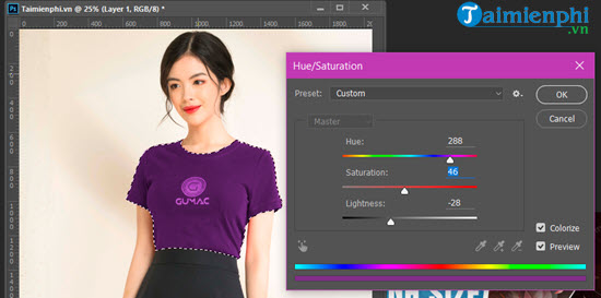 Picture 8 of How to change the color of shirts and pants using Photoshop