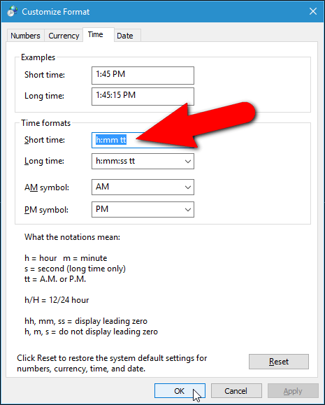 Picture 21 of How to change the date and time format on Windows, change the slash to a dot.