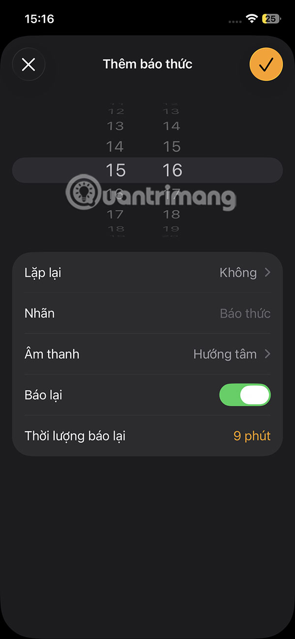 How to change default alarm snooze time on iOS 26 Picture 3