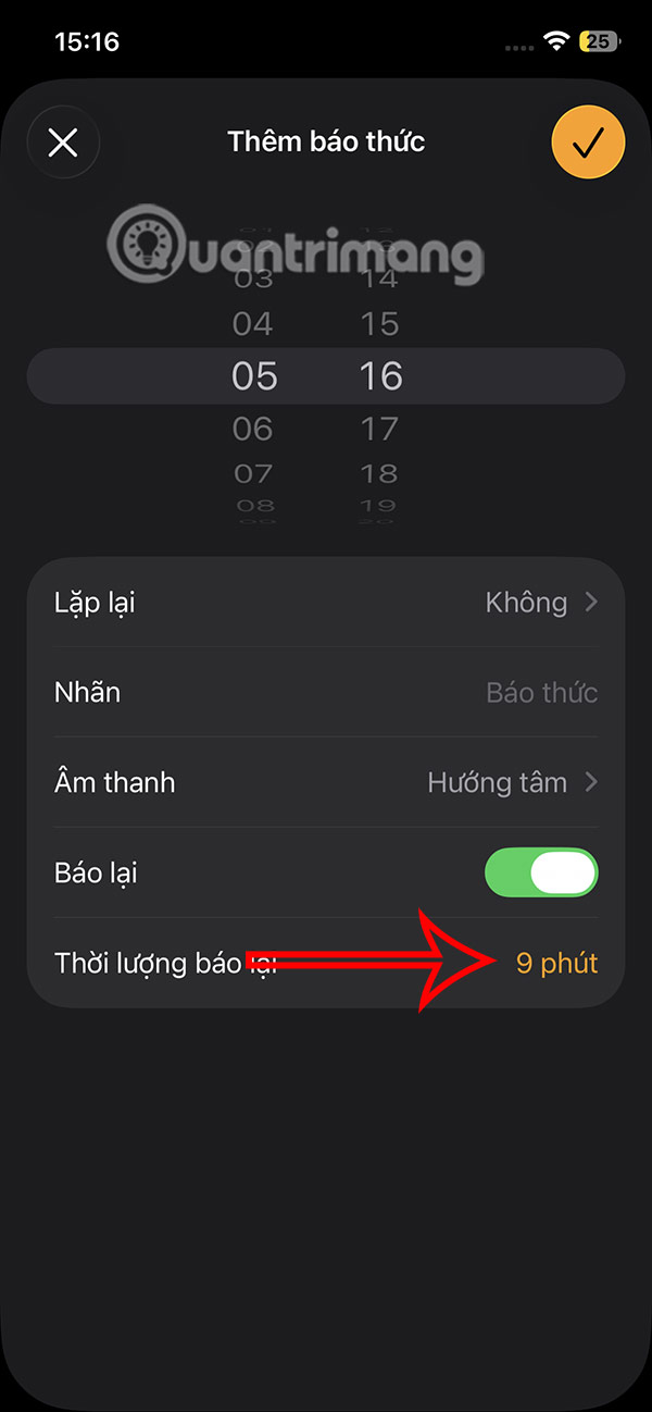 How to change default alarm snooze time on iOS 26 Picture 5