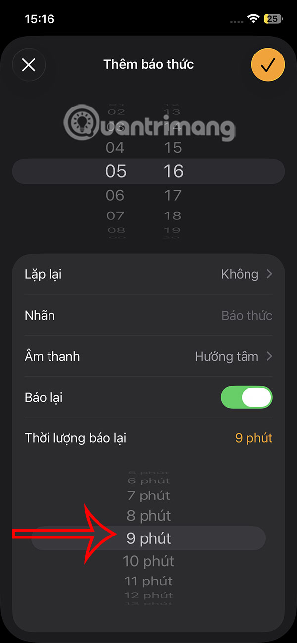 How to change default alarm snooze time on iOS 26 Picture 6