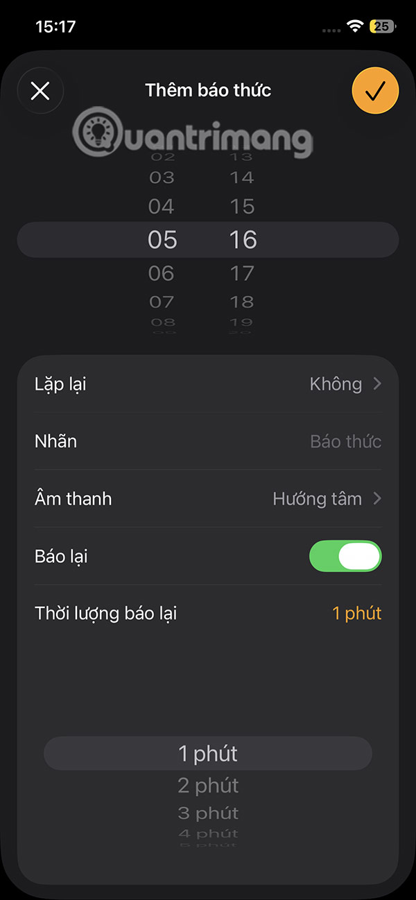 How to change default alarm snooze time on iOS 26 Picture 8