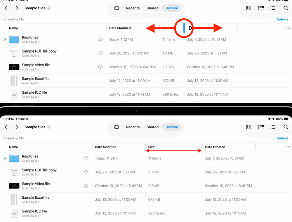 How to change the appearance of the Files app Picture 2