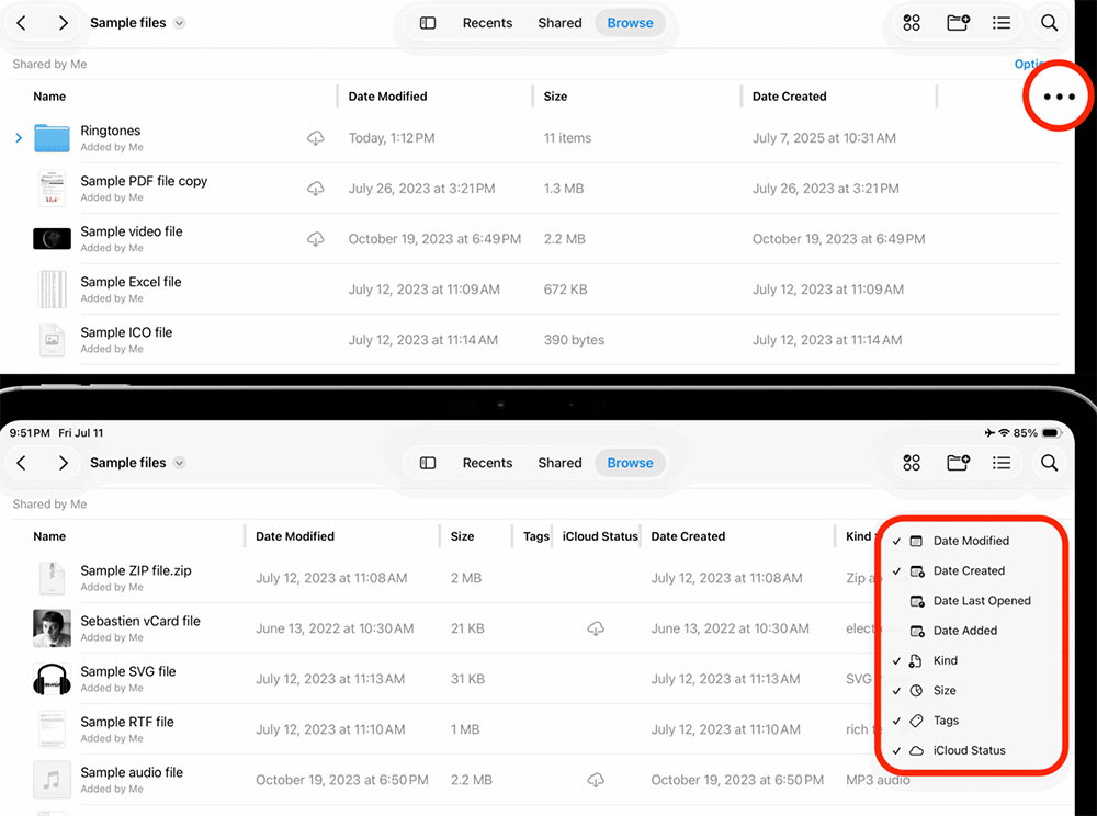 How to change the appearance of the Files app Picture 3