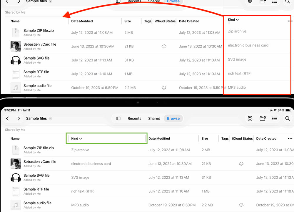 How to change the appearance of the Files app Picture 4
