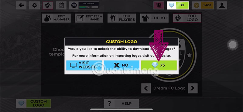How to change the DLS 2022 team logo, change the Dream League Soccer 2022 logo Picture 2