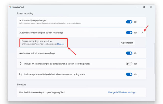 How to change the default screenshot saving folder on Windows 10 and 11 Picture 3