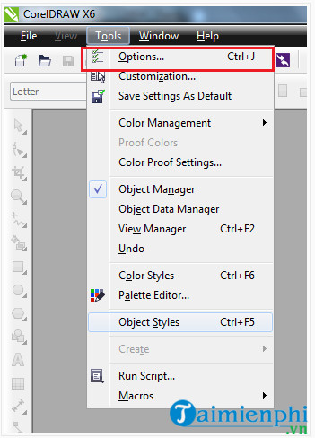Picture 3 of How to change the language in the latest version of CorelDRAW