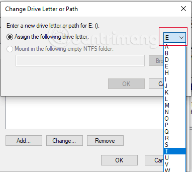 How to change the name (letter) of a Windows hard drive Picture 6