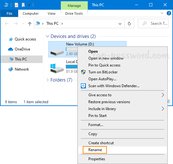 How to change the name (letter) of a Windows hard drive Picture 9