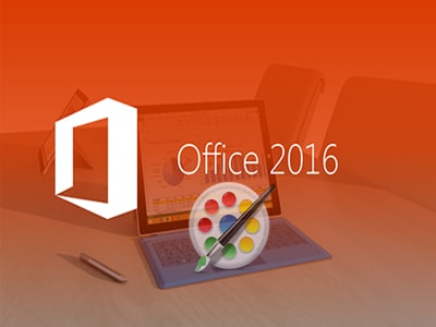 Picture 1 of How to change the Office 2016 interface to make it look better.