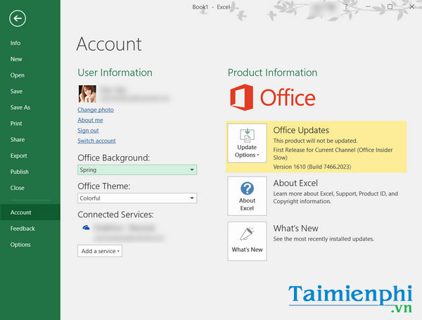 Picture 10 of How to change the Office 2016 interface to make it look better.
