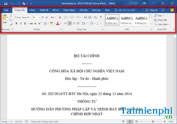 Picture 20 of How to change the Office 2016 interface to make it look better.