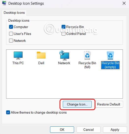 How to change the Windows 11 Recycle Bin icon Picture 4