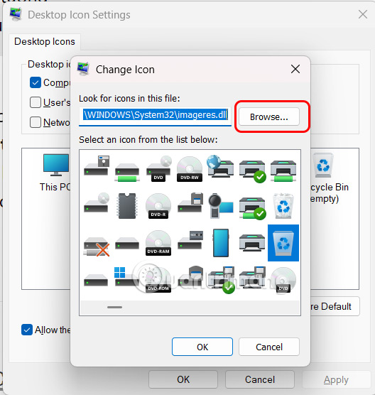 How to change the Windows 11 Recycle Bin icon Picture 5