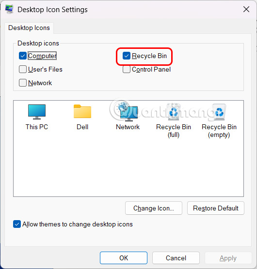 How to change the Windows 11 Recycle Bin icon Picture 6