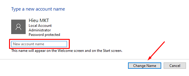 images 1 of How to change User Account login name on Win 10