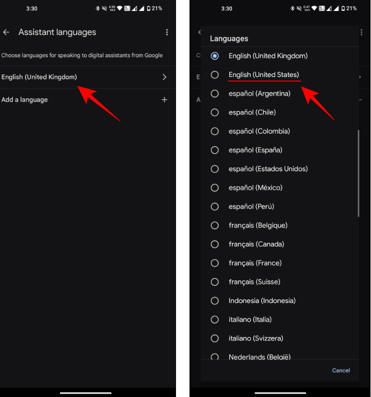 How to change voice Gemini Live Picture 4
