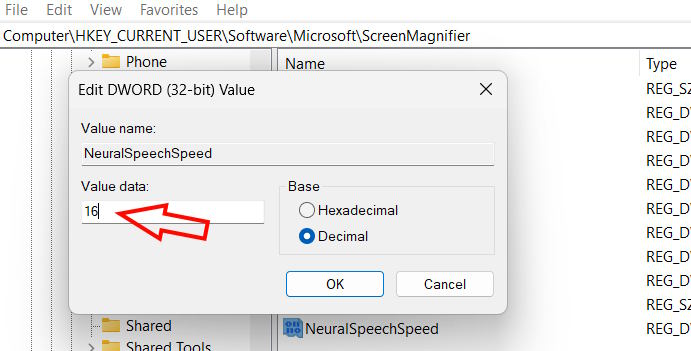 How to change voice speed Magnifier Windows 11 Picture 6