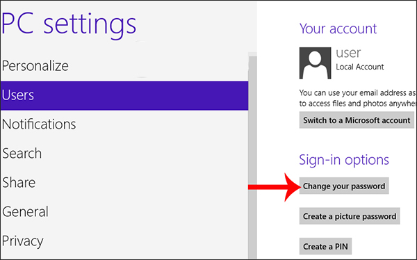 Picture 8 of How to change your computer password for the most popular operating systems.