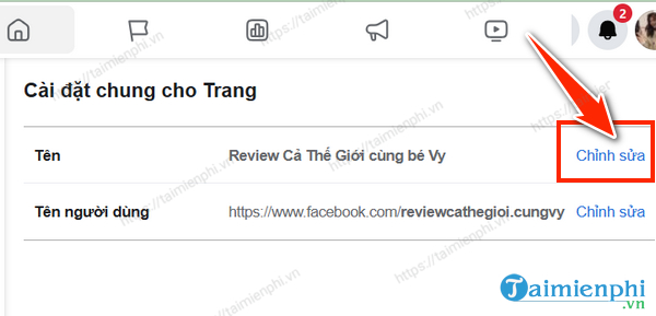 Picture 17 of How to change your Facebook or Fanpage name on your phone or computer.