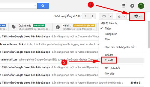 Picture 2 of How to change your Gmail background image to your wife, child, girlfriend, or lover.