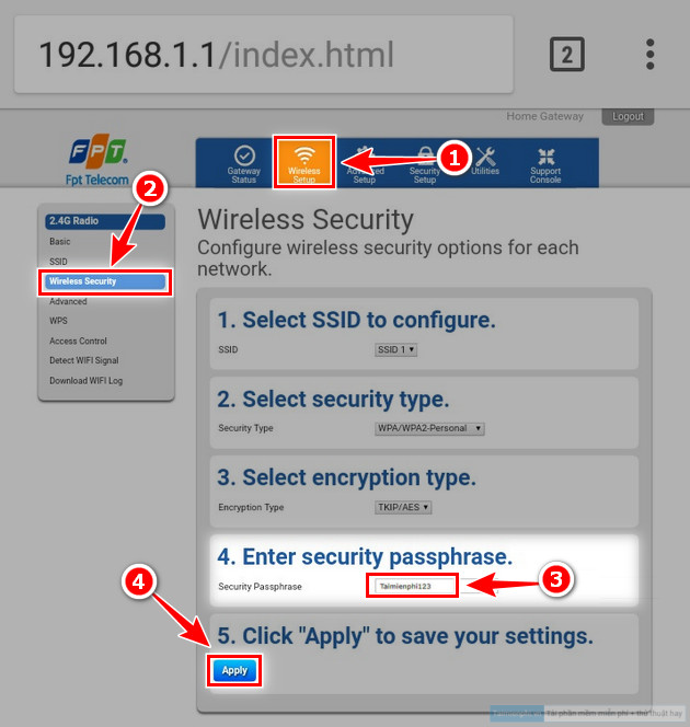 Picture 4 of How to change your Wi-Fi password using an iPhone, Samsung, Android, or Oppo phone.