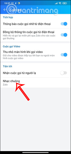 How to change Zalo ringtone with Zing Mp3 music Picture 13