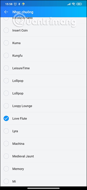How to change Zalo ringtone with Zing Mp3 music Picture 15