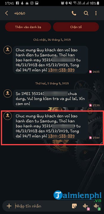 Picture 3 of How to check a used Samsung phone
