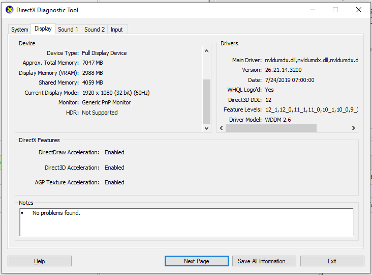 How to check computer using dxdiag tool on Windows Picture 4