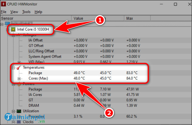 Picture 3 of How to check CPU temperature using CPU-Z