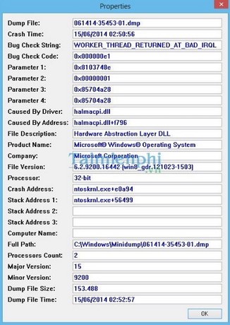 Picture 3 of How to check for blue screen errors using BlueScreenView