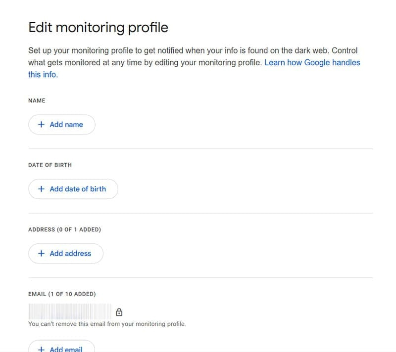 How to Check for Data Leaks via Google Dark Web Picture 3