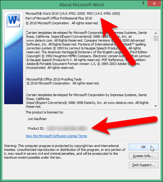 How to check if Microsoft Office version is 32-bit or 64-bit Picture 9