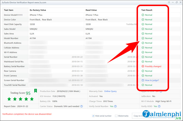 Picture 5 of How to check iPhone IMEI using 3utools: the simplest and most accurate method.