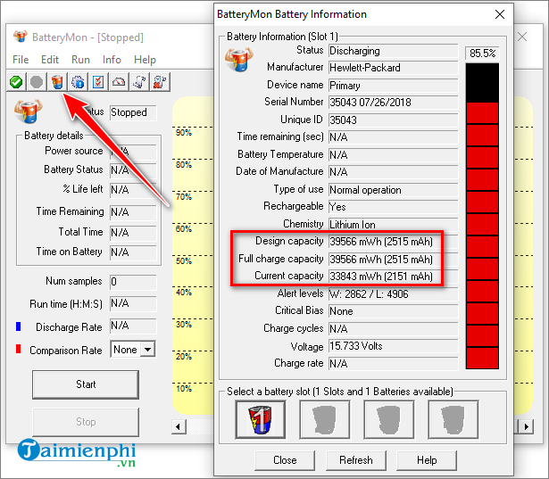 How to check laptop battery with BatteryMon Picture 1
