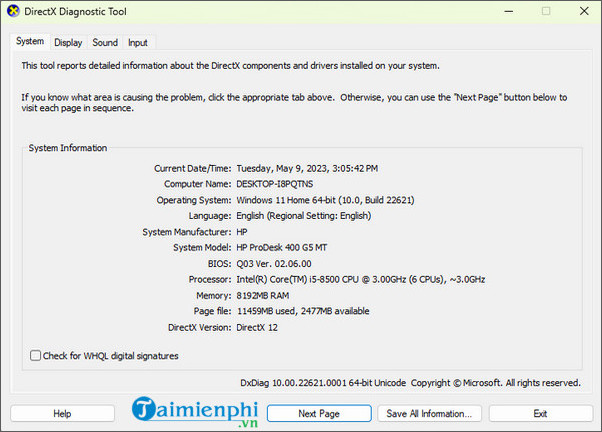 How to check laptop computer configuration Windows 11, 10, 8, 7 Picture 2