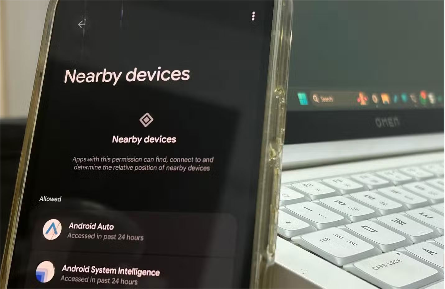 How to check Nearby Devices permissions on Android Picture 1