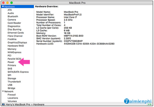 Picture 3 of How to check the battery of a Macbook Air or Pro.