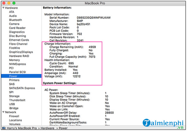 Picture 4 of How to check the battery of a Macbook Air or Pro.