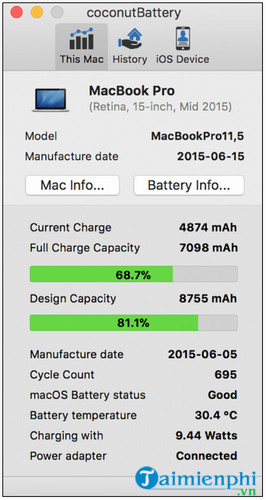 Picture 5 of How to check the battery of a Macbook Air or Pro.
