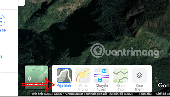 Picture 10 of How to view the elevation of a location on Google Maps